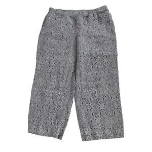 J. Jill Black & White Wide Leg Pants